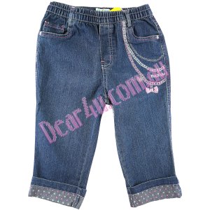 Girls quality thin denim pants