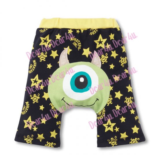 Baby boys/girls nappy cover short pants - monster - Click Image to Close
