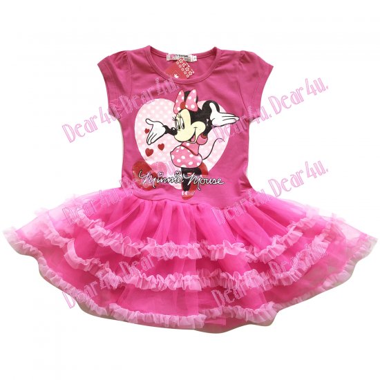 Girls Minnie Mouse party tutu dress - Click Image to Close