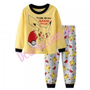 Babies boys cotton 2pcs pyjama pjs - Pokemon Pikachu