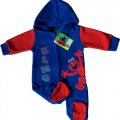 Winter Elmo overall jumpsuits - blue