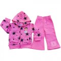 Girls DORA hot pink Hooded zipup Tracksuit 2pcs - star