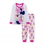 Babies girls long sleeve cotton 2pcs pyjama pjs - Minnie mouse