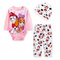 Babies girls long sleeve cotton 3pcs set - paw patrol