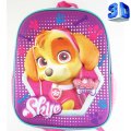 3D kids backpack preschool bag - Paw Patrol girl