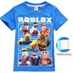 Boys ROBLOX 100% cotton T-shirt - blue