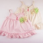 baby Girls dadida singlet top with 3d flowers