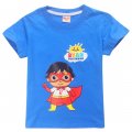 Ryan toys review 100% cotton T-shirt - blue