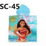 Girls boys small Bath / Beach hooded Towel - Moana 2
