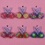 Shopkins Girls Hair Clip clips Multiple Colours(pair)