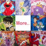 Fleece Blanket CAR,PONY,CAREBEAR.BEN TEN,BUZZ,ELMO,TINKERBELL