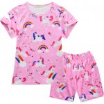 baby Girls Unicorn short sleeve set pjs set