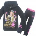 Girls Jojo Siwa hoodie long sleeve t-shirt & legging pant black