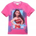Girls MOANA short sleeve tee t-shirt - hot pink