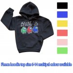 Boys Girls thick fleece hoodie top - Among us
