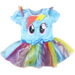 Girls My Little Pony rainbow party dress ruffle dress
