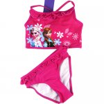 Girls FROZEN Elsa & Anna purple swimming wear - pink 2pcs