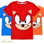 Boys 100% cotton T-shirt - Sonic the hedgehog