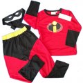 The INCREDIBLES boy Costume party dress up with Mask 3pcs