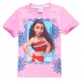 Girls MOANA short sleeve tee t-shirt - light pink