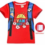 Ryan toys review 100% cotton T-shirt - red