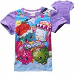 Girls Shopkins cotton t-shirt - purple