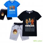 Boys Roblox 100% cotton short sleeve pjs outfit
