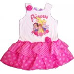 Girls summer Princess dress with 3D flower - pink