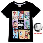 Boys Toy Story 4 100% cotton T-shirt - black