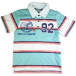 Boys 100% cotton blue stipeT-shirt - 92