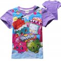 Girls Shopkins cotton t-shirt - purple