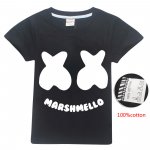 Boys Marshmello DJ Music 100% cotton T-shirt - black