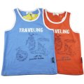 Boys singlet sleeveless shirt top tee - traveling