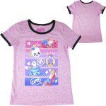 Girls Shopkins print tee - pink