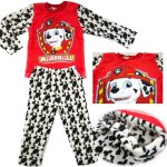Boys girls 2pcs mink fleece pyjama pjs - Paw patrol red